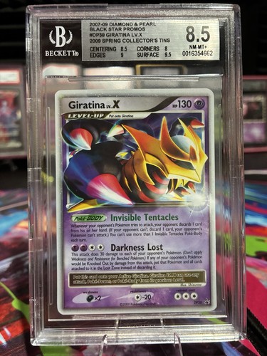 2009 POKEMON DIAMOND & PEARL BLACK STAR PROMO #DP38 GIRATINA LV.X HOLO BGS 8.5