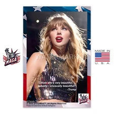DONALD TRUMP PHOTO TAYLOR SWIFT PHOTO  MAGA Custom 4"x6" Photo Card “Team Trump”