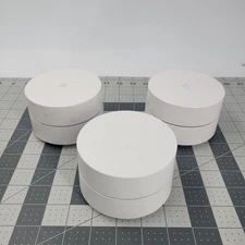 Lot of 3 Google WiFi AC-1304 GJ2CQ Mesh Routers Dual-Band No Power Cords