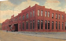 Braddock Pennsylvania Car Barns, Color Lithograph, Vintage PC U27244