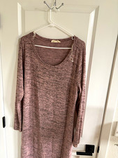 No Comment Plus Brand  Pink & Black Sweater Dress 2x