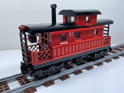 LEGO MOC Train Carriage Caboose 12V 9V Town City Trains