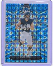 2024 Panini Mosaic - Cole Kmet #40 Reactive Blue Mosaic Prizm