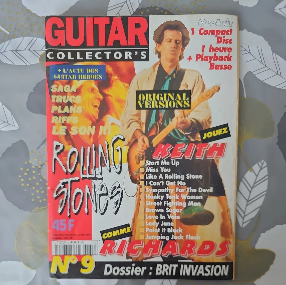 Lot 5 Magazines Guitar Collector’s (Pink Floyd, Rolling Stones, Santana...) - Photo 2/4