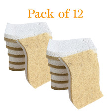 6 Plant Based Washing Up Sponges Scourer Pads | Kitchen Cleaning | Non Scratch