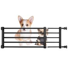 Short Dog Gate Expandable Dog Gate 22"-39.37" to Step Over,Pressure Mount Sma...