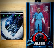 Alien 40th Anniversary 4K UHD + Blu-ray + Digital w/ SLIP + Ash Action Figure