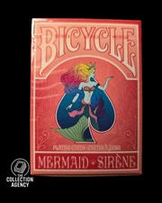 Bicycle Mermaid Playing Cards (Red) by US Playing Card Co New Open Box 2018