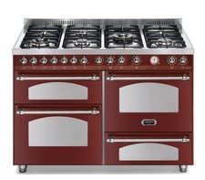 LOFRA Cuisine 120CM Bourgogne / Acier Ce.a 3 Fours 7 Fireside RR126SMFET + Mft /