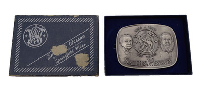 Smith & Wesson 125th Anniversary Belt Buckle 1852 1977 Model 610