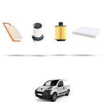 Hoffcar Wartungskit - 4 Filter FüR Peugeot Bipper 1.3 HDI 55KW Ab 2010