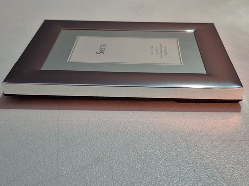 Nuevo en caja Marco Siena pulido a mano-plateado-resistente al deslustre 5x7 con tapete plateado - Imagen 6 de 20