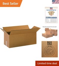 25-Pack Long Corrugated Shipping Boxes 20"L x 8"W x 8"H - Durable  Eco-Friendly