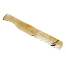 Peigne De Massage En Corne De Boeuf Naturel Démêlant Les Peignes Pliants
