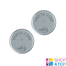 2 Varta 399 SR927W Battery Silver 1.55V SR57 Button Cell Watch New