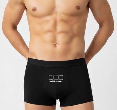 Regalo divertido para hombre | Calzoncillos Rasca y Gana Broma original algodón