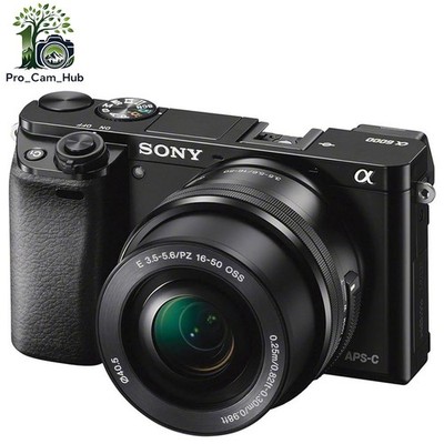 Sony Alpha a6000 24.3MP Mirrorless Digital Camera w/16-50mm OSS Lens - Black