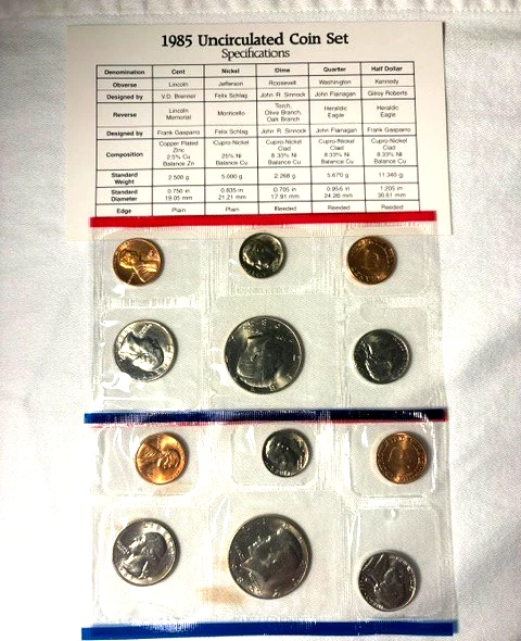 1985 US Coin Mint Sets for sale | eBay