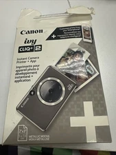 Canon Ivy Cliq+2 Instant Camera Printer Metallic Mocha