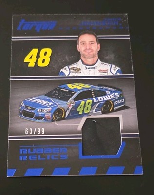 2016 Panini Torque - Rubber Relics Jimmie Johnson #RR-JJ Blue 63/99
