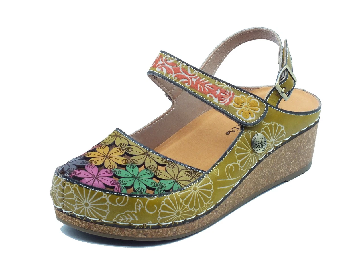Sandali Con Zeppa Donna Con Chiusura In Velcro - Comodi E Casual Per Spiaggia, Passeggiate E Tempo Libero
