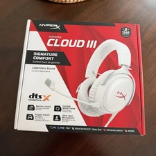 HyperX Cloud III Wired Gaming Headset White New Sealed
