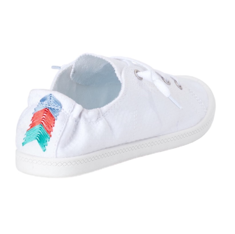 Walmart Time And Tru Fashion Sneakers WIDE WIDTH WHITE Time