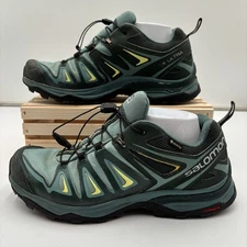 Salomon X Ultra Gore-Tex Trail Running Hiking Shoes Green Contagrip 9.5