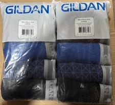 Gildan Mens Boxer Briefs 2 Pack Of Multi Color Boxers 10 Pieces Total Size Large