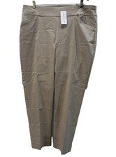 NWT Chico's Size 3 / 16 Short Perfect Stretch Josie Slim Pant Pale Taupe