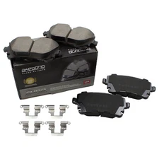 Akebono Euro Rear Ceramic Brake Pad Set Clips For Audi A4 A5 Quattro allroad Q5