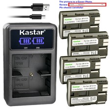 Kastar Battery LED2 Dual Charger for Canon BP511A  EOS 40D EOS 50D EOS D30
