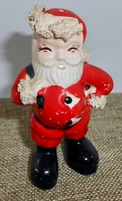 Vintage KREISS? JAPAN Porcelain Santa Claus Christmas Salt or Pepper Shaker H18