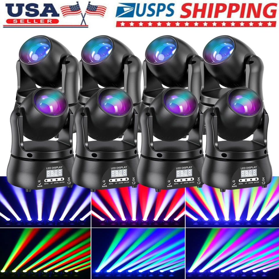 70W Moving Head Light DMX RGBW LED Strobe Stage Wash Light DJ Disco Bar KTV Show - Image 4 of 4