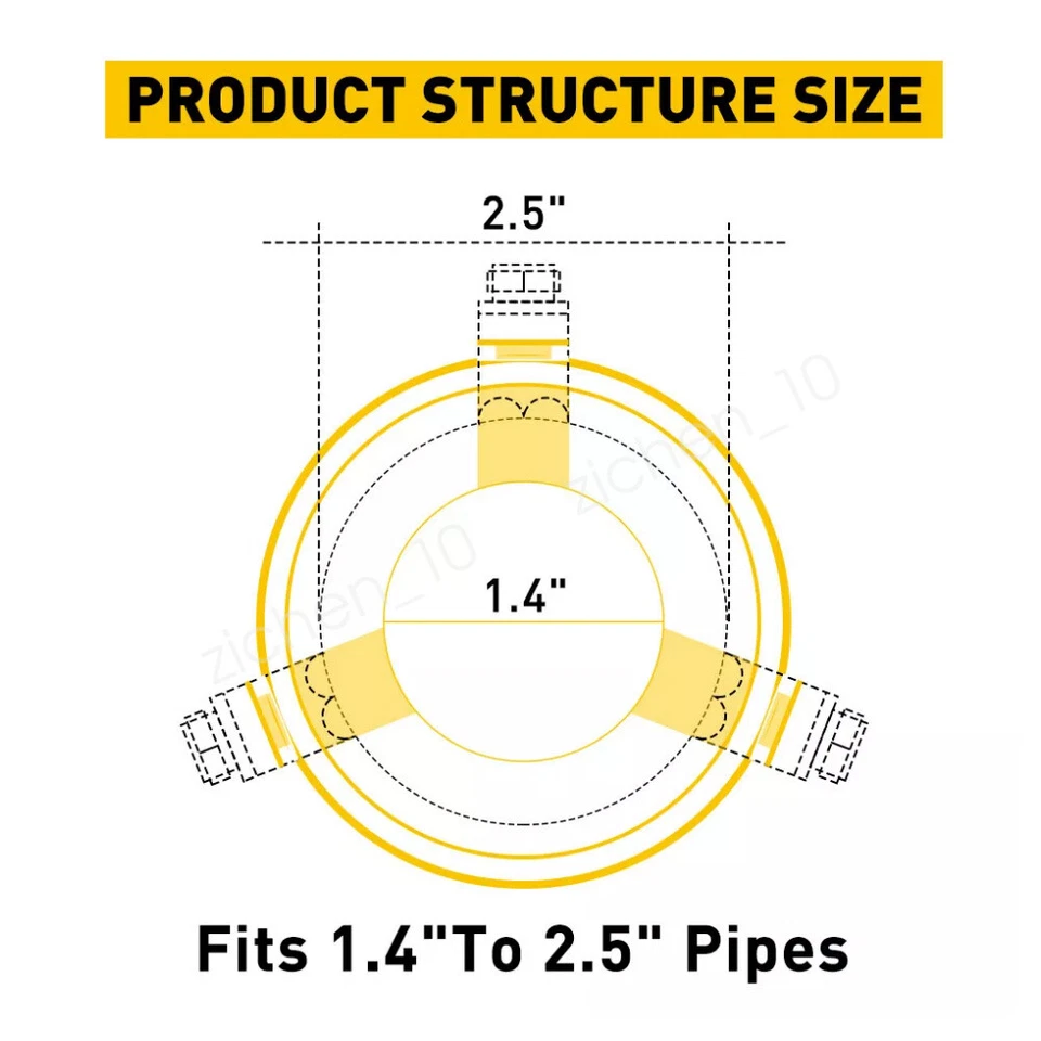 2PCS For Cadillac SRX STS Car Exhaust Pipe Tip Rear Tail Throat Muffler Tailpipe Foto 2 de 4