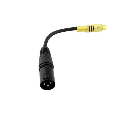 XLR 3-Pin Male to Gold Single RCA Phono Female Audio Coaxial Shield Cable 15cm - Picture 5 of 5