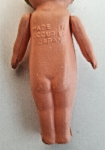 Mini muñeca "OK" de plástico/celuloide Japón ocupado de colección brazos articulados de 3 pulgadas - Imagen 8 de 13