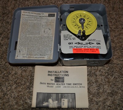 Vintage NOS Sears Electric Water Heater Time Switch 345898