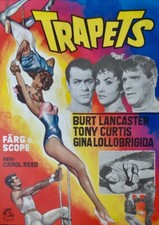 TRAPEZE Swedish movie poster R69 BURT LANCASTER TONY CURTIS GINA LOLLOBRIGIDA NM