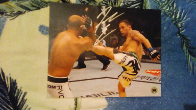 PHOTO UFC 26X21 SIGNED TANK ABBOTT WITH CERTIFICAT D