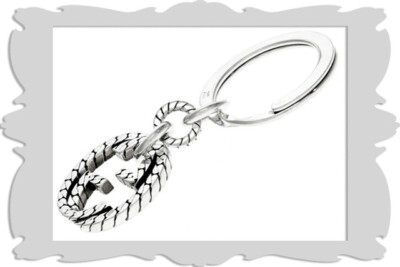 Gucci Interlocking G Sterling Silver Keyring YBF67864400100U | eBay