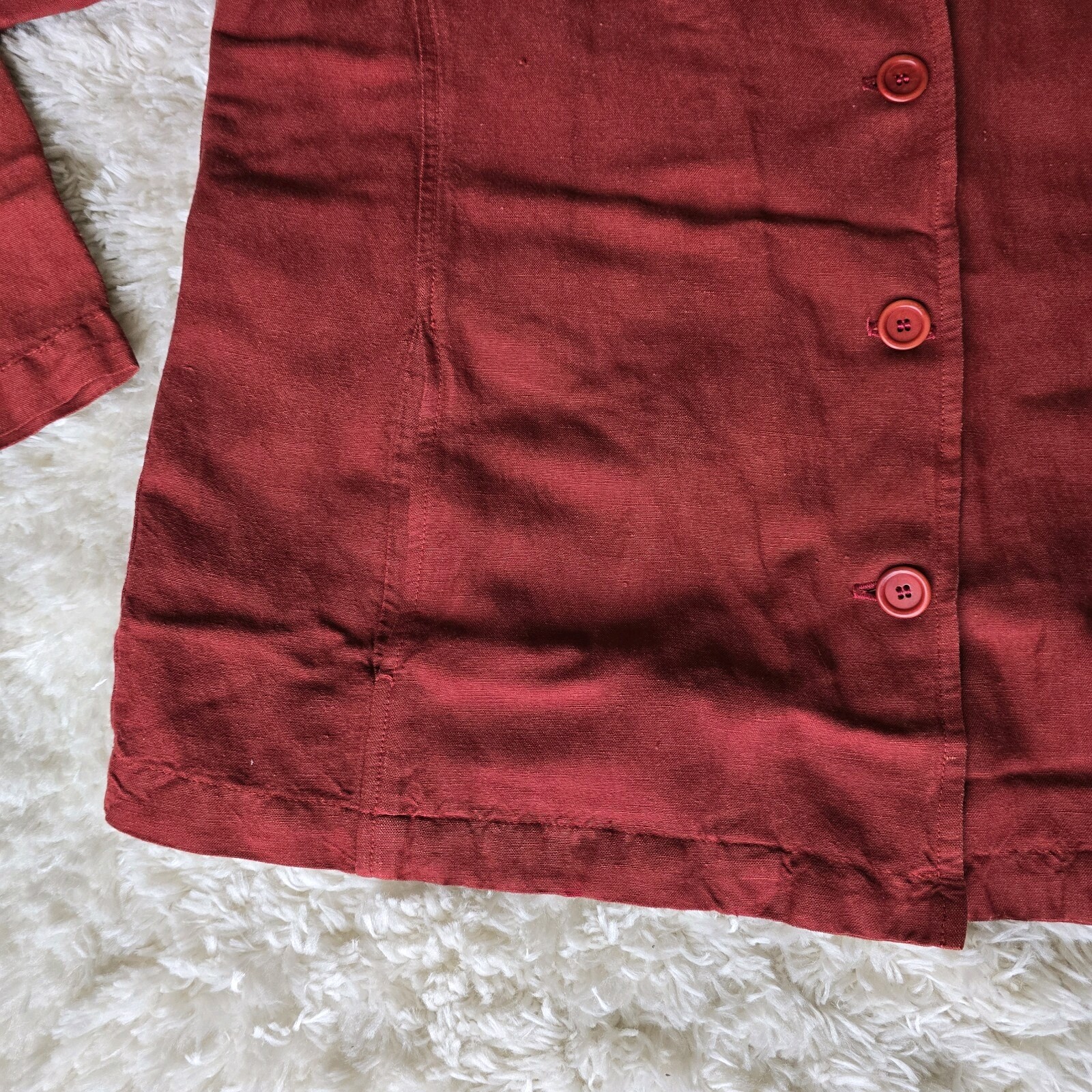 JOHNNY WAS Collection Women's Solid Red Blazer Si… - image 8