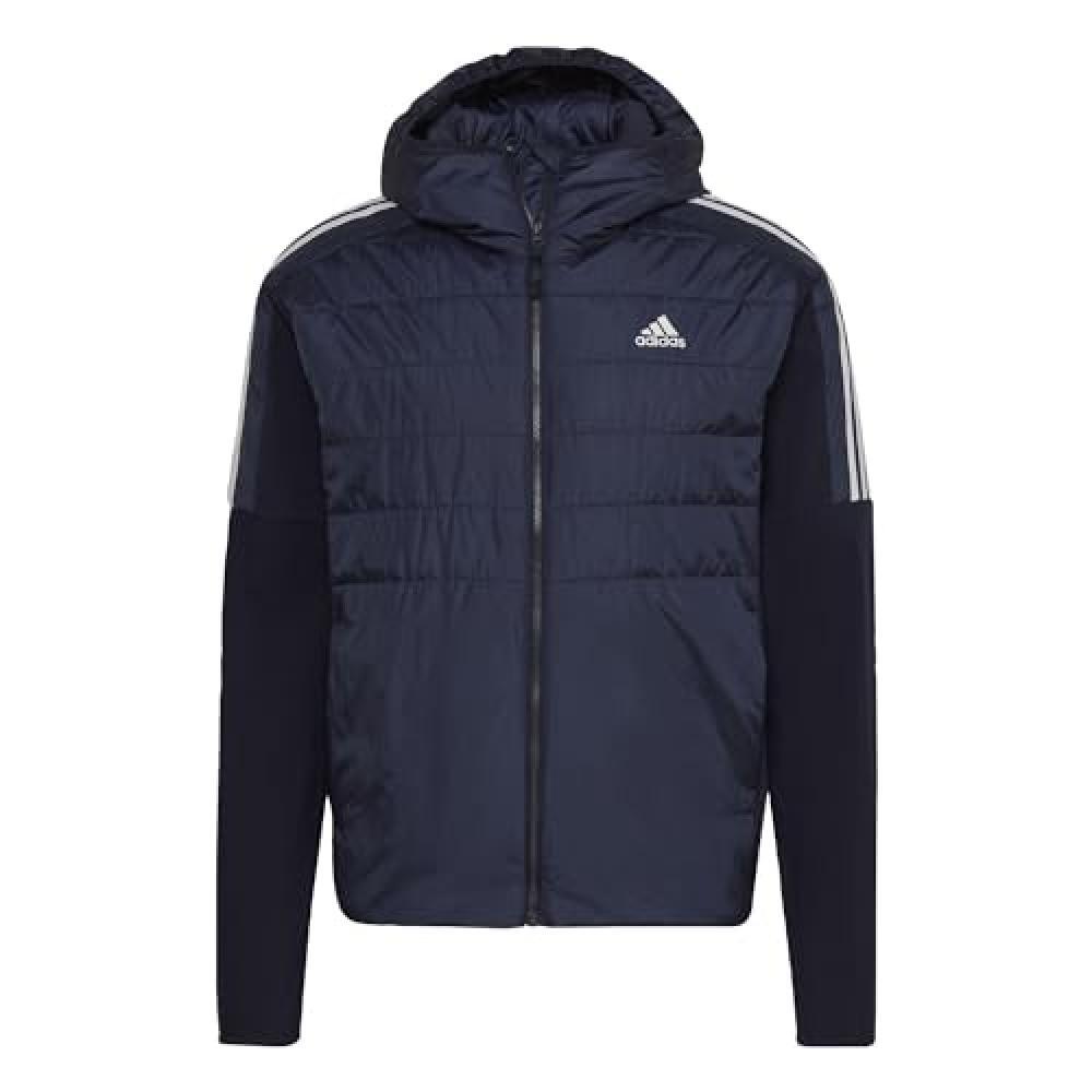 (TG. S) adidas Men's Essentials Insulated Hooded Hybrid Jacket (Midweight) - NUO