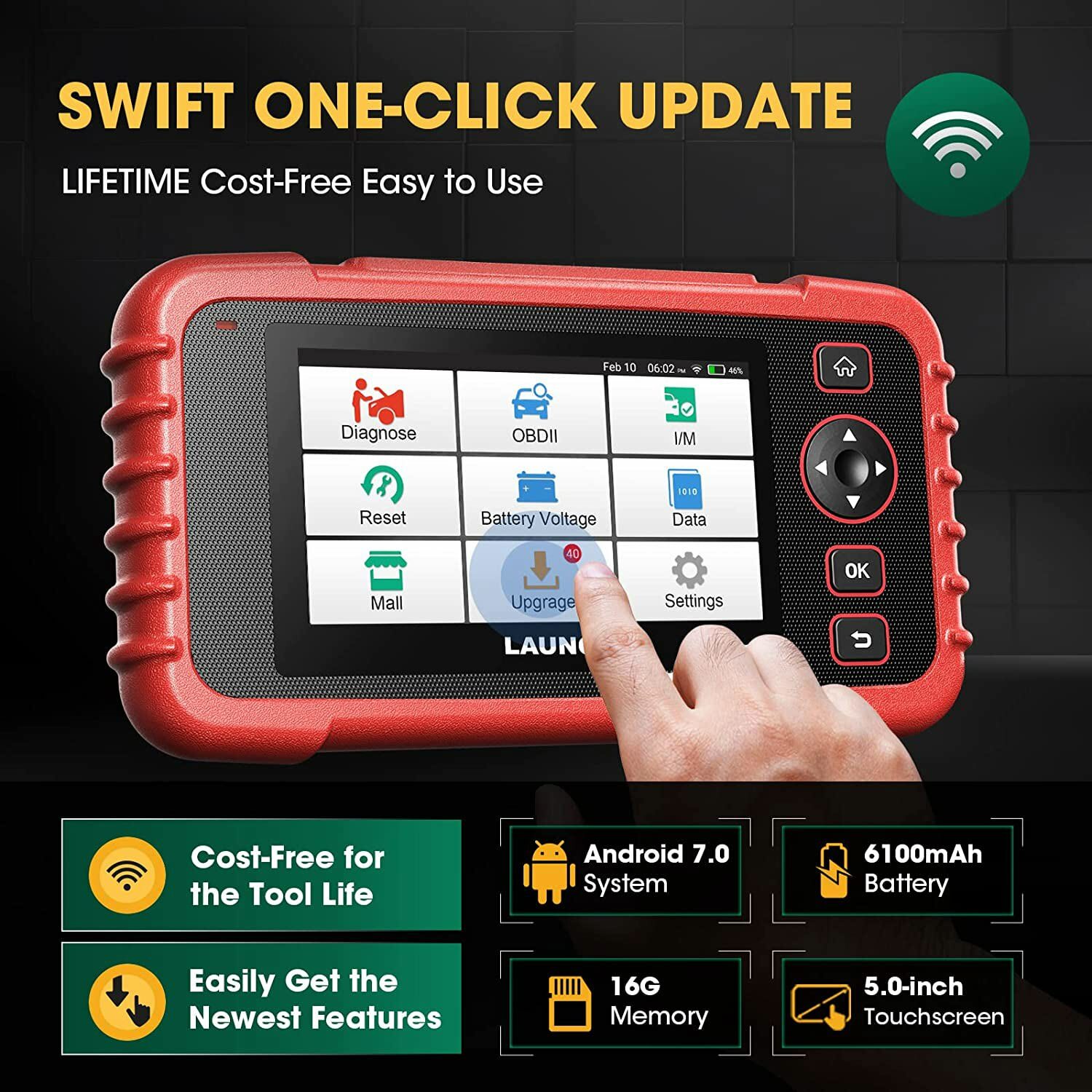 Performance Tool Code Reader 2024 LAUNCH X431 CRP129X OBD2 Scanner ABS SRS Engine Diagnostic Tool ...