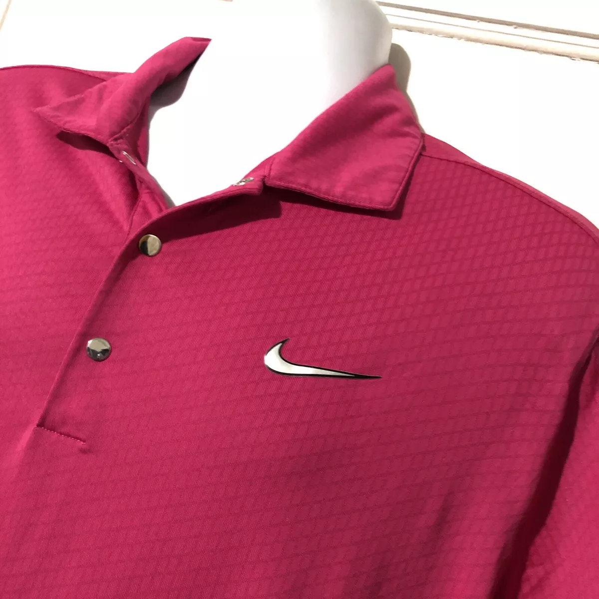 Tiger woods pink golf shirt top