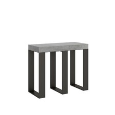 Itamoby Consolle allungabile 90x40/300 cm Sintesi Premium Cemento telaio