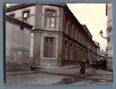 FRANCE, EMBARCATIONS SUR un lac Vintage citrate print. Tirage citrate