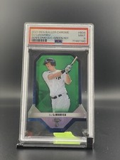 2021 Topps Chrome Ben Baller DJ LEMAHIEU Diamond Die Cut Green /99Yankees PSA 9