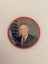 Colin Powell 2008 President Political Pin Back Button P11