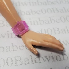 JEWELRY (TW) ~ FITS 11.5" DOLL PINK WRIST WATCH BRACELET ACCESSORY FOR DIORAMA